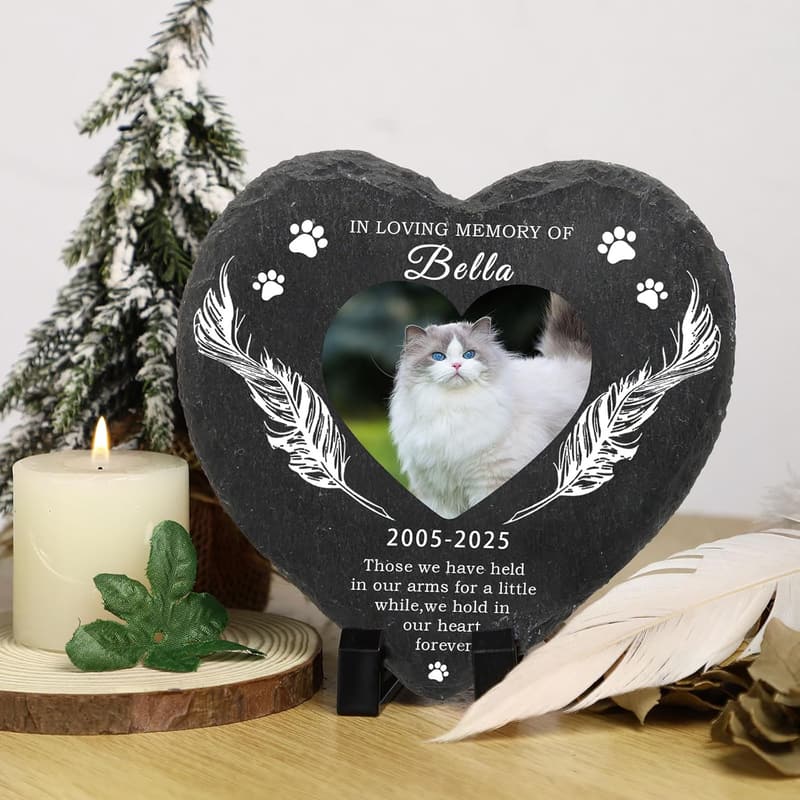 Personalized Pet Memorial Stone for Dog or Cat Remembrance