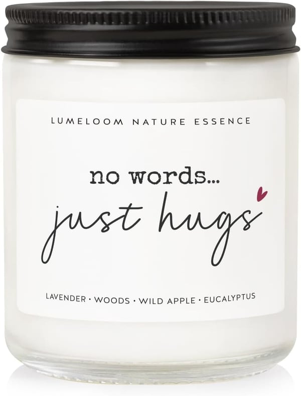 Bereavement Candle - 9oz Lavender Scented Soy Wax for Women