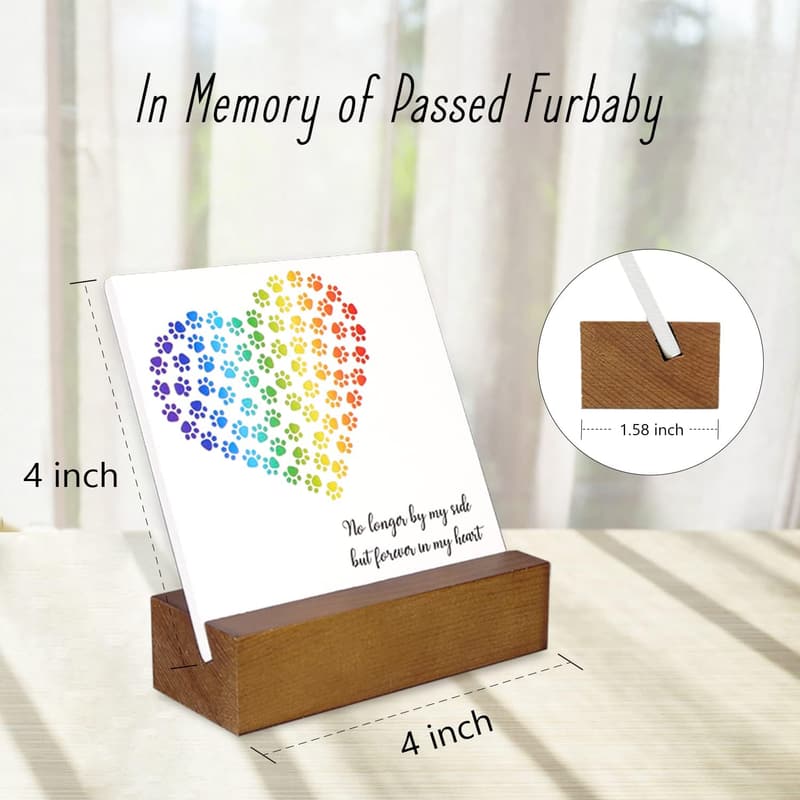Rainbow Bridge Sympathy Gift Basket for Pet Owners