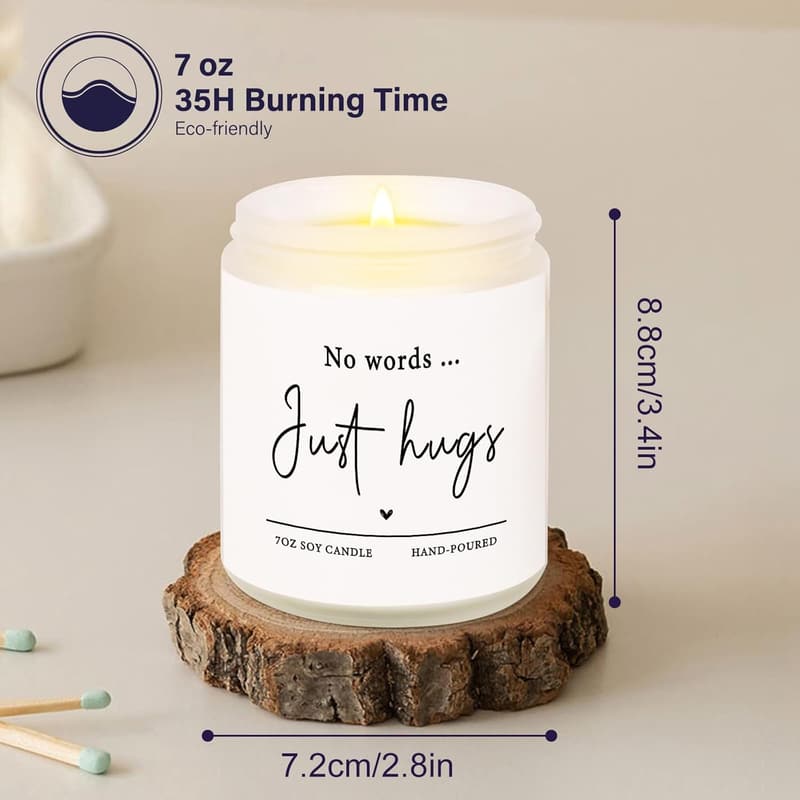 Sympathy Candle - 7oz Lavender Scented Bereavement Gift