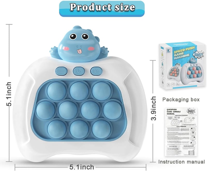 Light-Up Fast Push Bubble Game for Kids & Adults