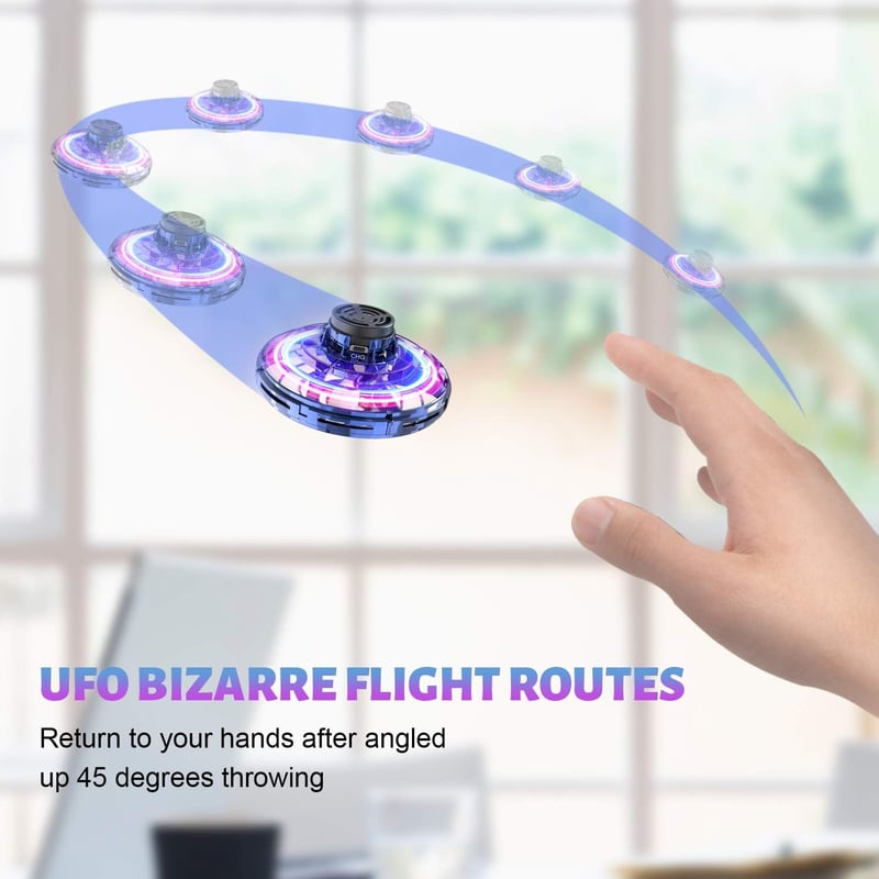 Flying Spinner UFO Drone with Lights - Fun Gift for Kids 8+