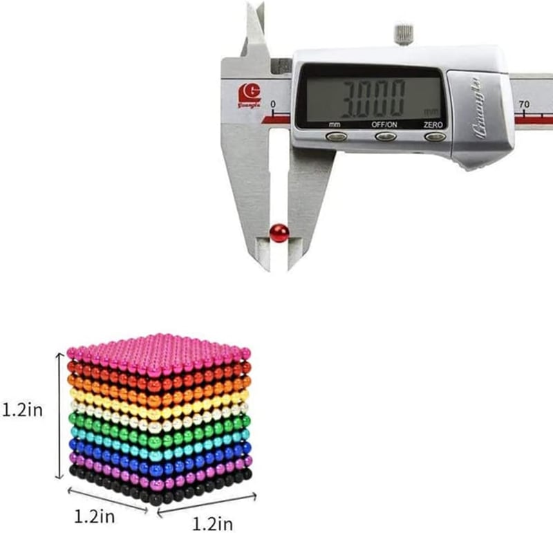Magnetic Putty Beads Set - 1010 Pieces for Adults