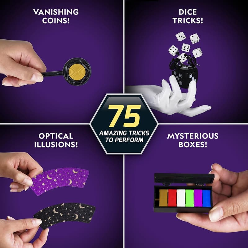 Mega Magic Set for Kids - 75+ Tricks with Video Instructions