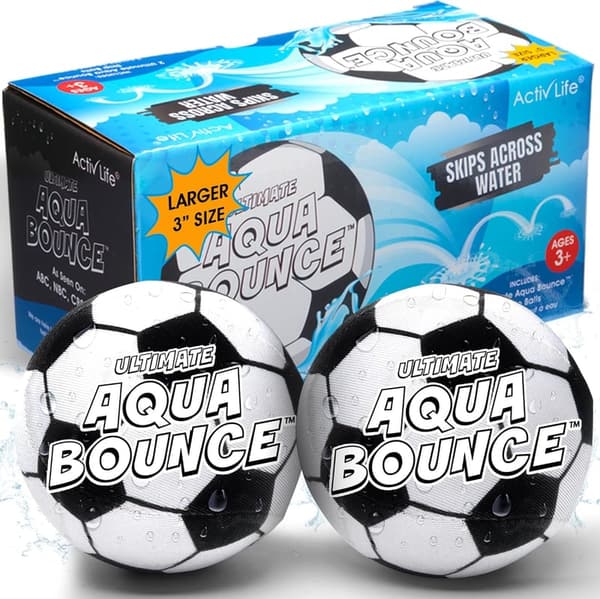 Ultimate 3” Water Bouncing Skip Balls - Beach and Pool Toys