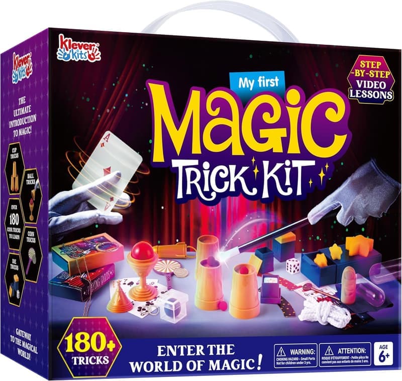 My First Magic Trick Set for Kids 6+ - 180+ Easy Tricks