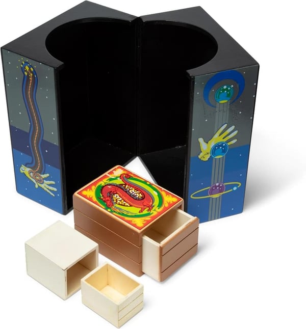 Deluxe Solid-Wood Magic Set with 10 Classic Tricks