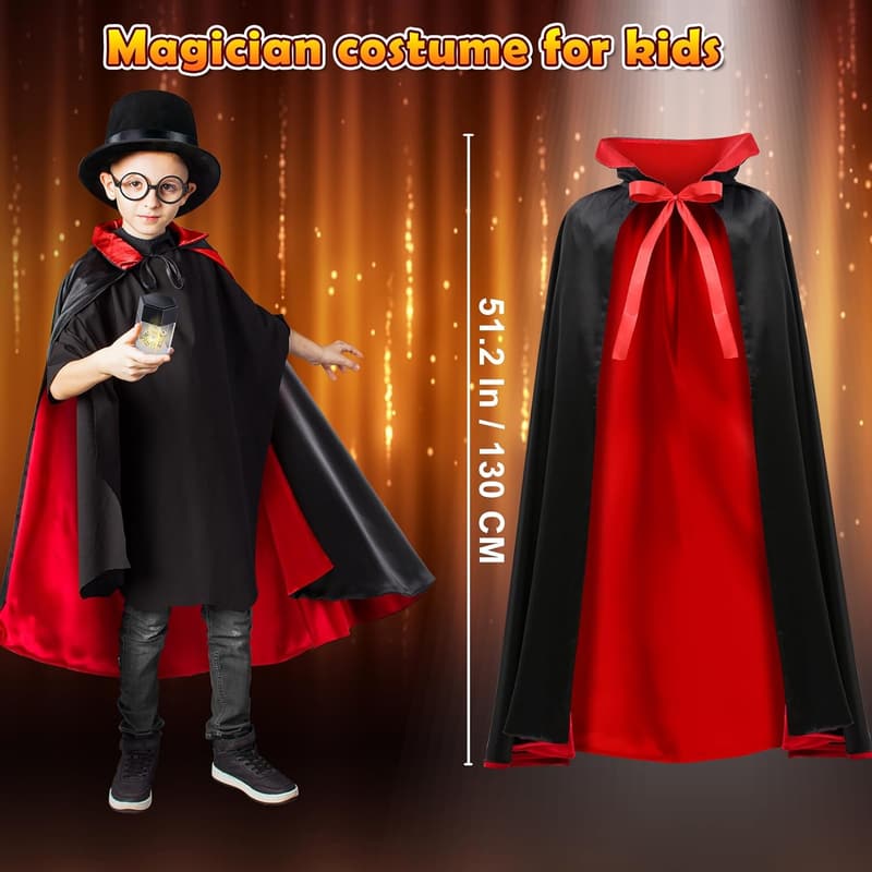 Kids Magic Set with Costume & Tricks for Ages 6-12