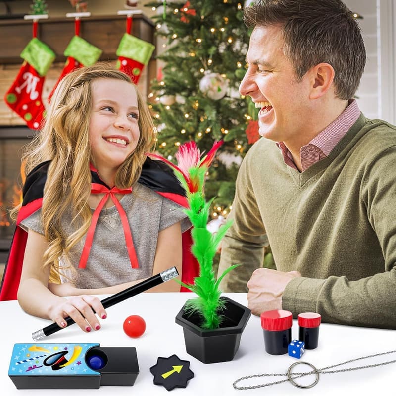 Kids Magic Set with Costume & Tricks for Ages 6-12