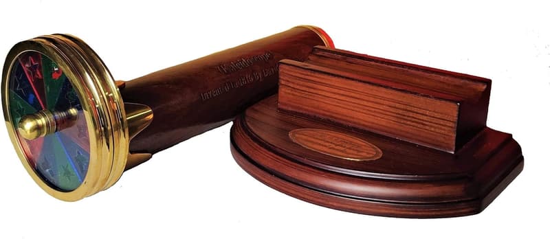 Handmade 8-Inch Brass Kaleidoscope for Children's Birthday