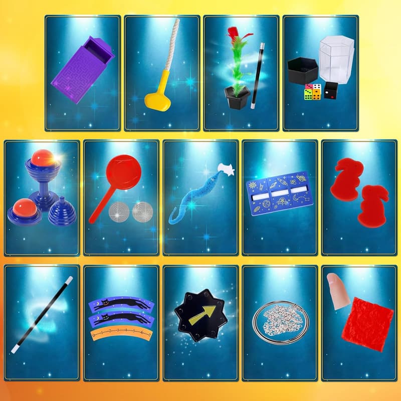 Magic Tricks Kit for Kids - Fun Christmas Birthday Gift Ages 6-12