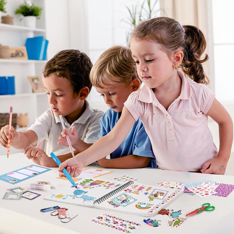 DIY Journal Kit for Girls - 123 Pcs Art & Crafts Set