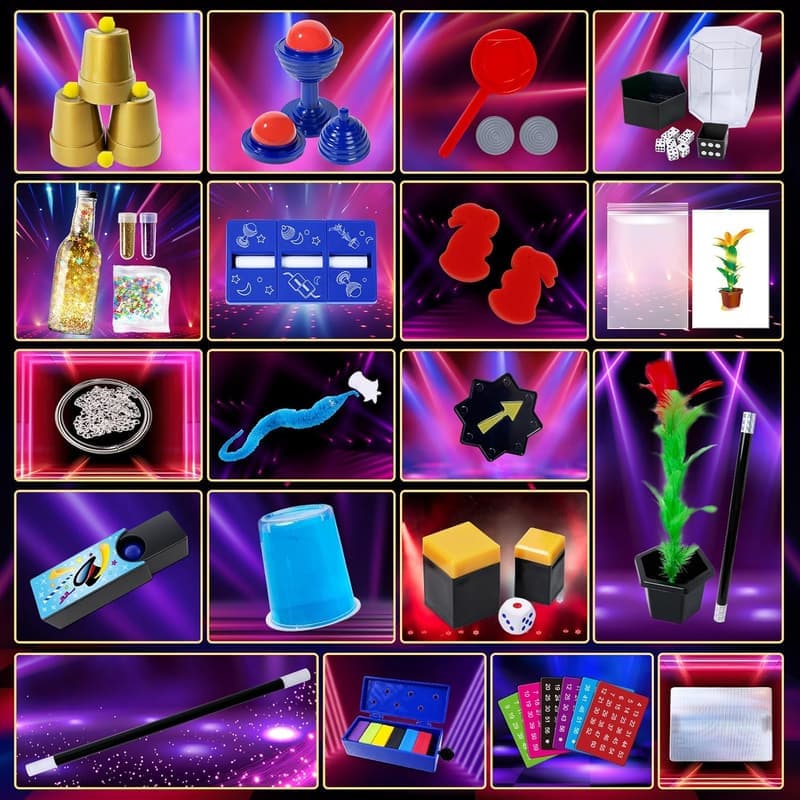 Magic Kit for Kids - 50+ Tricks with Instructions