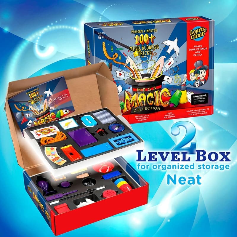 Kids' Magic Set - Mega Magic Kit with Tutorials for Ages 6-12