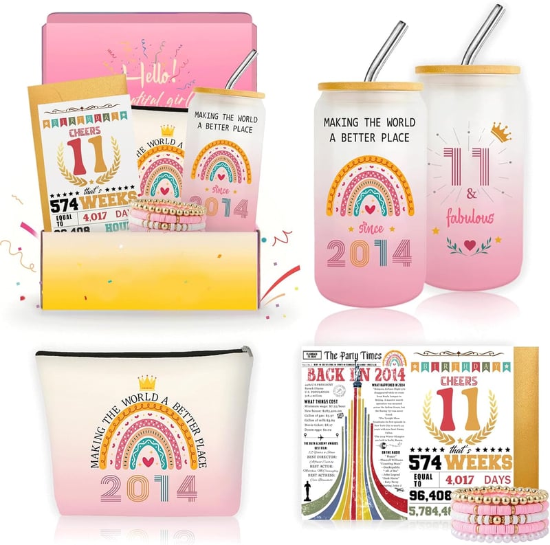 11th Birthday Gift Set for Trendy Girls