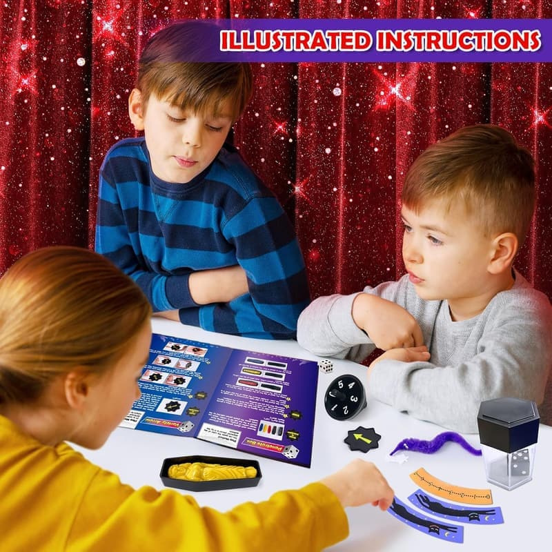 Magic Kit - 60 Tricks for Kids Ages 6-12, Fun Gift Set