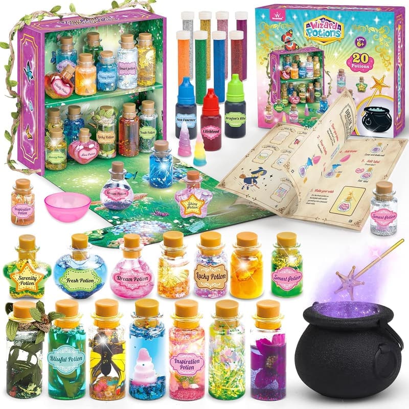 Fairy Magic Craft Kit for Kids - 20PCS Potion Bottles