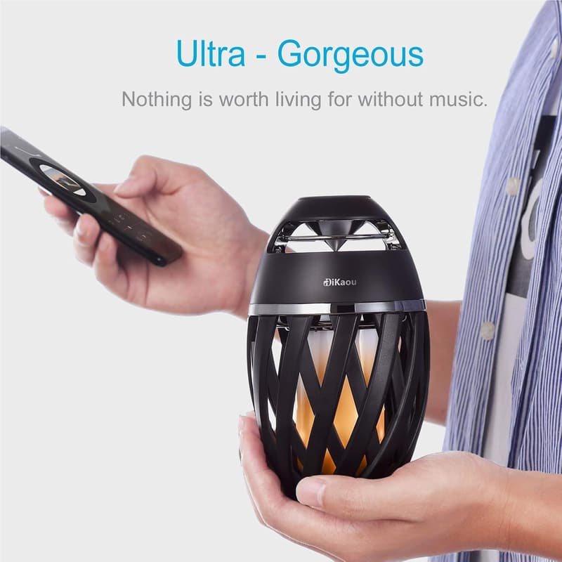 Outdoor Bluetooth Speaker with Torch Light - Waterproof, HD Audio