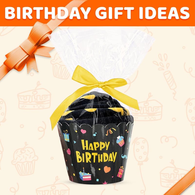Birthday Gift Socks for Teens with Keychain