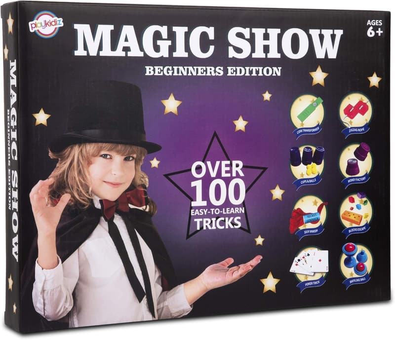 Deluxe Magic Show Set for Kids – 100+ Simple Tricks