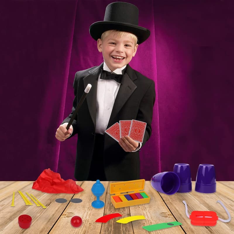Deluxe Magic Show Set for Kids – 100+ Simple Tricks