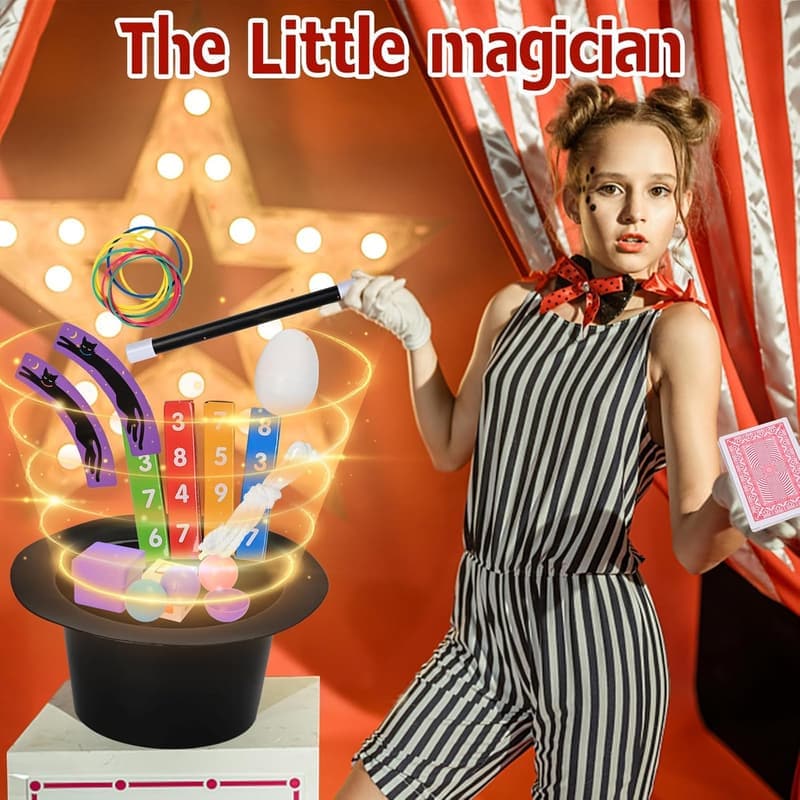 Kids' Magic Set with Costume and Wand - Easy Tricks for Beginners