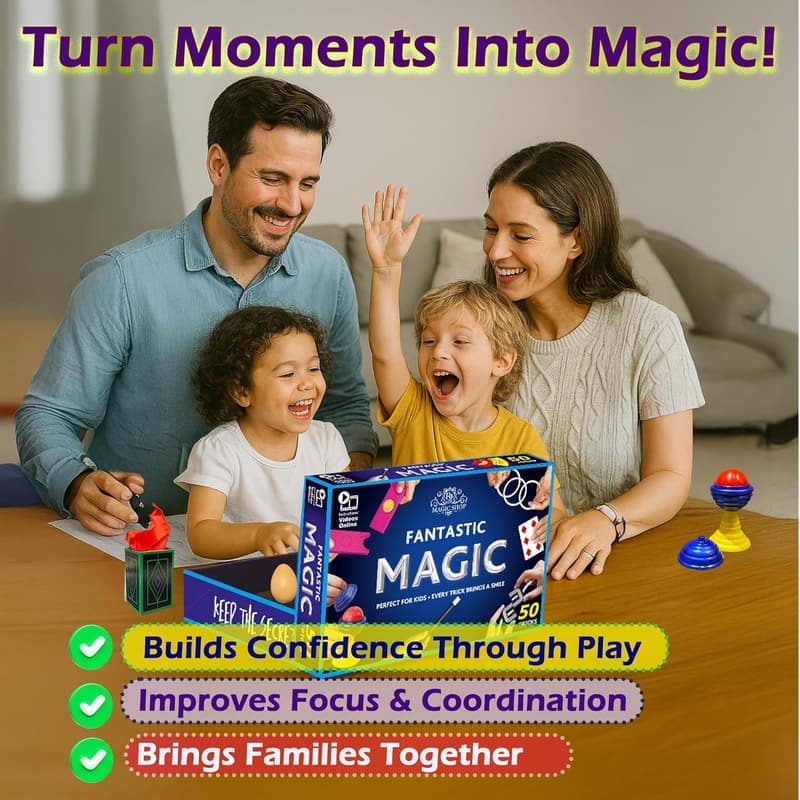 Kids' Magic Set: 50 Easy Tricks with Video Instructions