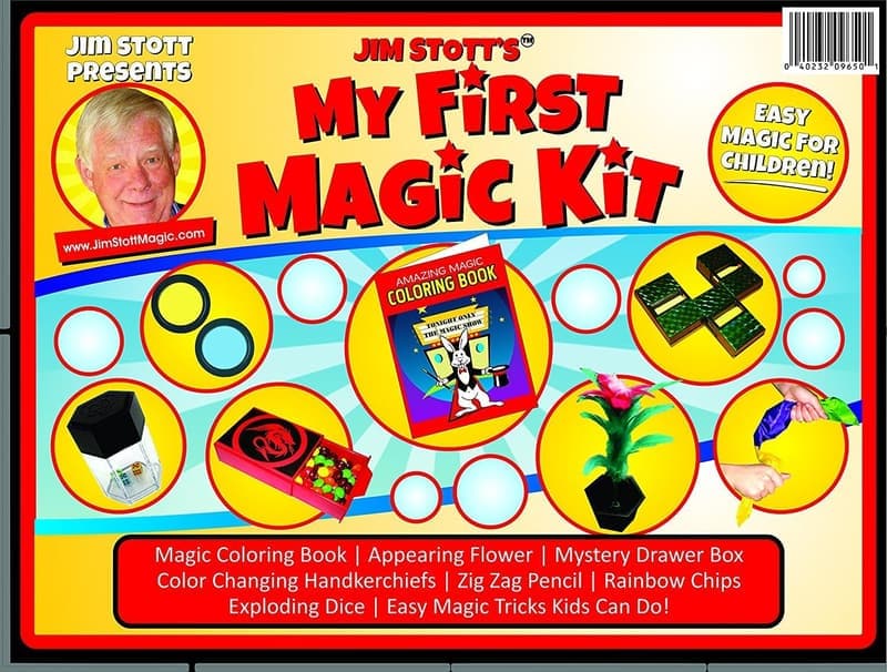 Kids' Magic Kit - Tricks Set with Flower, Coloring Book & More