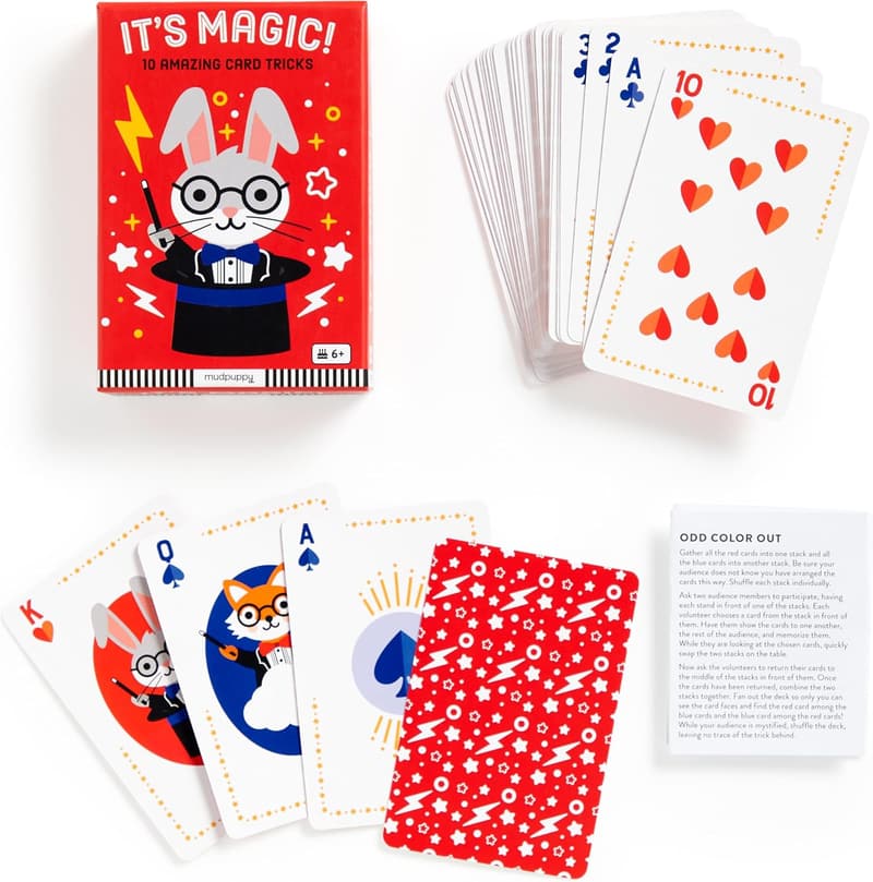Animal Card Tricks Game for Kids – 2-4 Players, Ages 4+