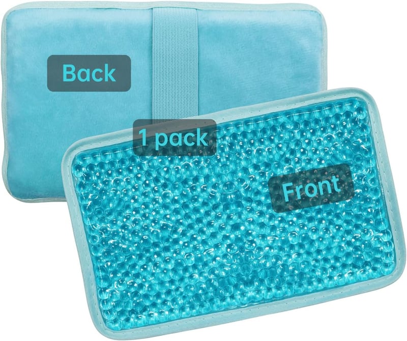 Reusable Gel Ice Pack Compress for Pain Relief - 1 Pack (Blue)