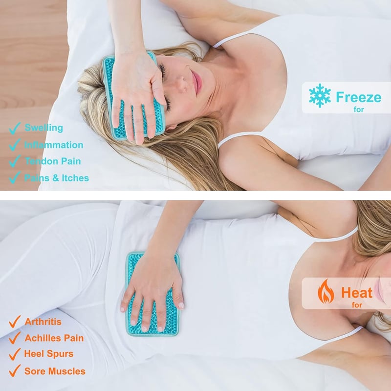 Reusable Gel Ice Pack Compress for Pain Relief - 1 Pack (Blue)