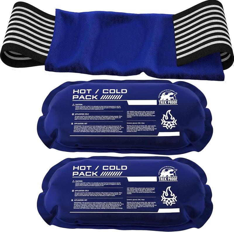 Reusable Hot and Cold Therapy Gel Packs – 3-Piece Set for Injury Recovery
