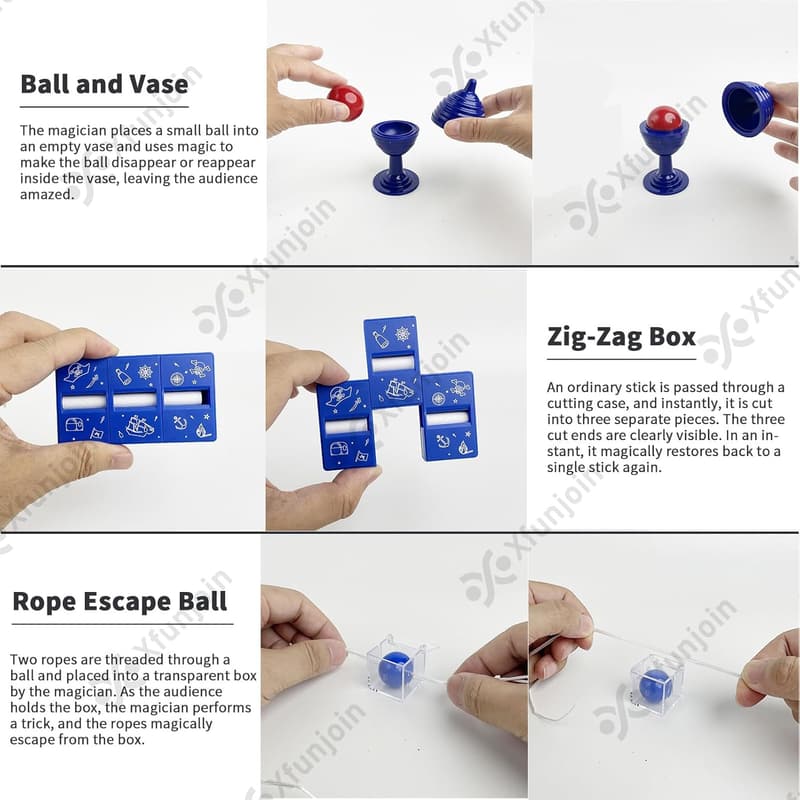 Kids' Magic Kit - 6 Easy Tricks with Tutorial Video, Ages 6+