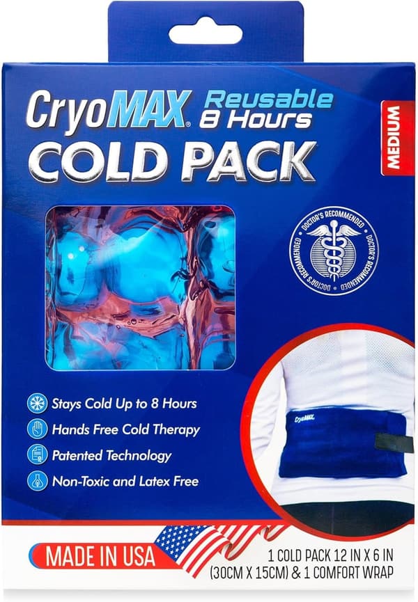 Reusable Cold Therapy Pack - 8 Hour Relief for Elbows & Knees