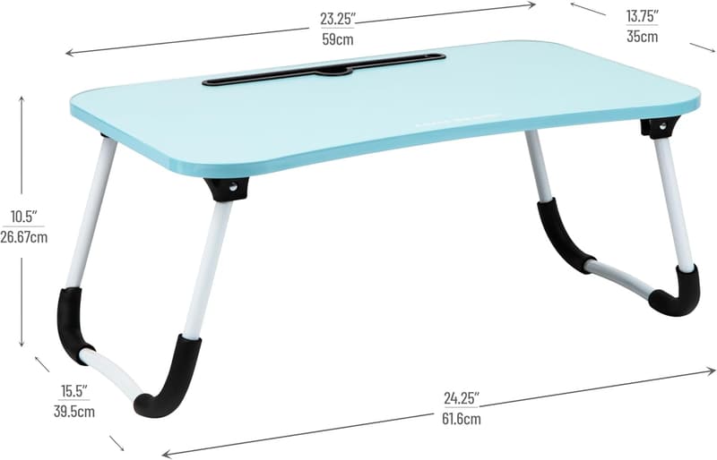 Portable Folding Lap Desk - Blue MDF Couch Table
