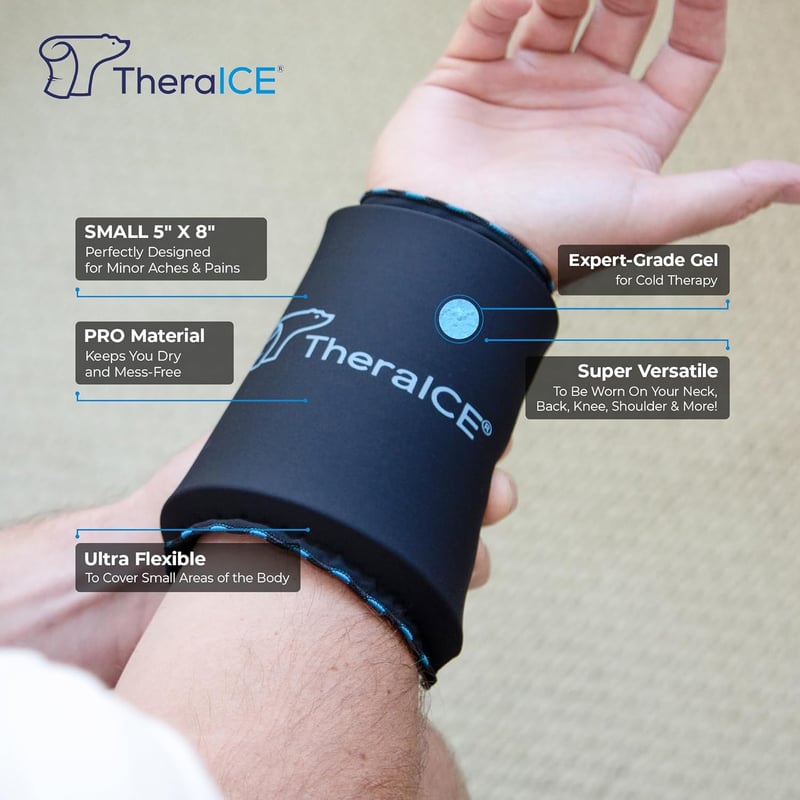 Reusable Cold Gel Ice Pack for Injuries and Pain Relief - 5 x 8