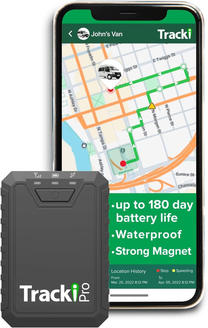 Tracki Pro 4G LTE GPS Vehicle Tracker with Long Battery Life