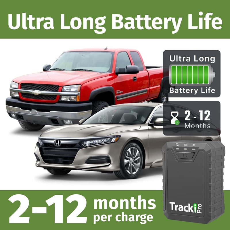 Tracki Pro 4G LTE GPS Vehicle Tracker with Long Battery Life