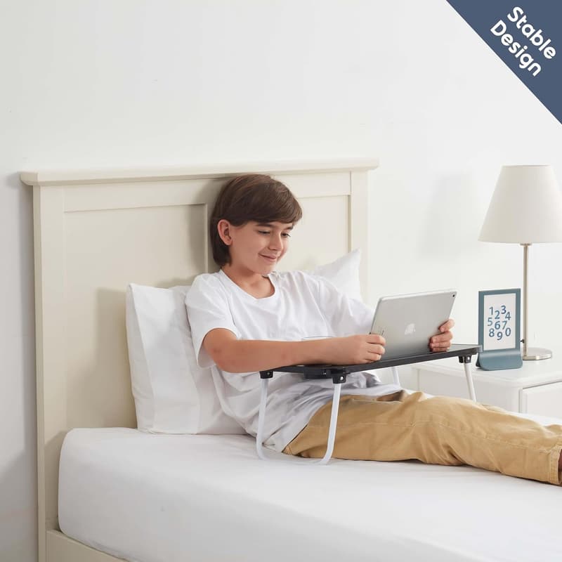 Portable Laptop Bed Tray Table with Foldable Legs