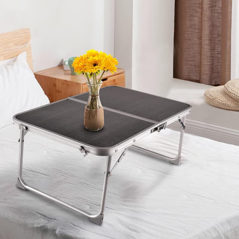 Portable Foldable Laptop Bed Desk with Storage for Study and More