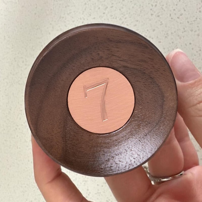 7th Anniversary Copper Gift - Handmade Walnut Wood Ring Dish