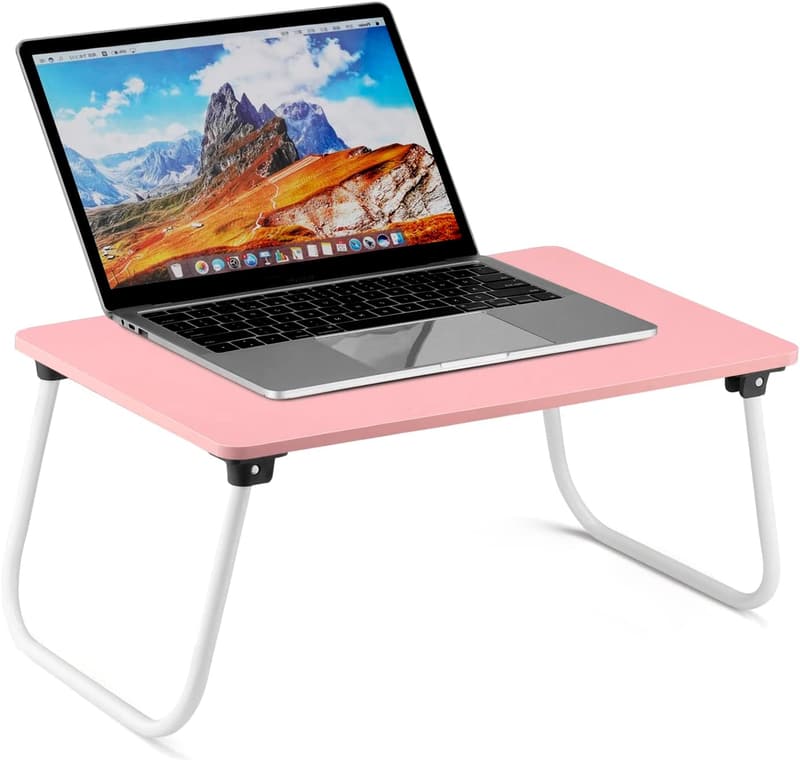 Portable Pink Folding Lap Desk and Serving Tray