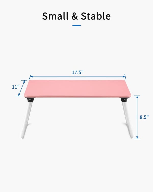 Portable Pink Folding Lap Desk and Serving Tray