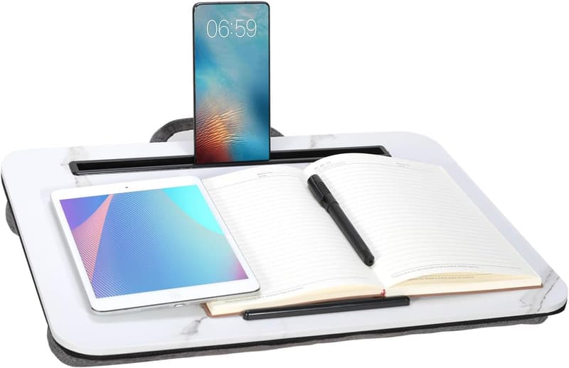 Portable Lap Desk with Cushion for Laptops up to 16