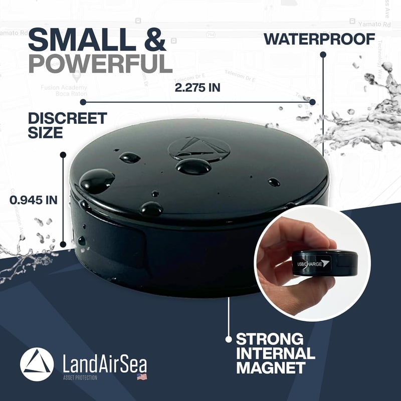 LandAirSea 54 GPS Tracker - Waterproof, Magnetic, Long Battery