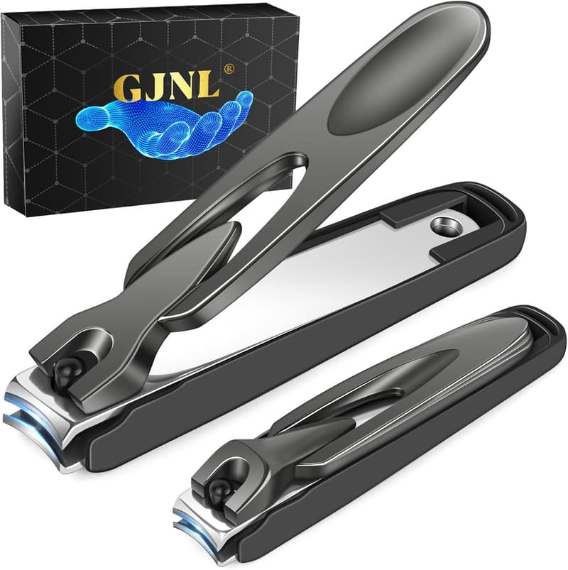 Mess-Free Nail Clippers with Catcher - 2 Pack