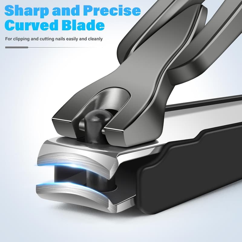 Mess-Free Nail Clippers with Catcher - 2 Pack