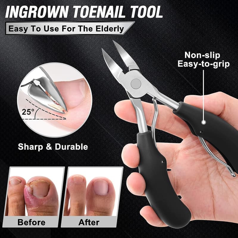 Heavy Duty Toenail Clippers for Seniors - 7-Piece Set
