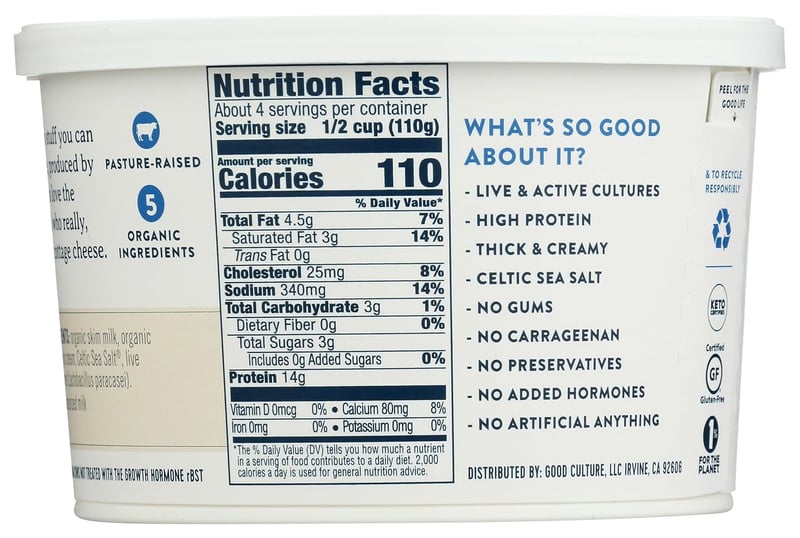 Organic Classic Cottage Cheese, 16 oz