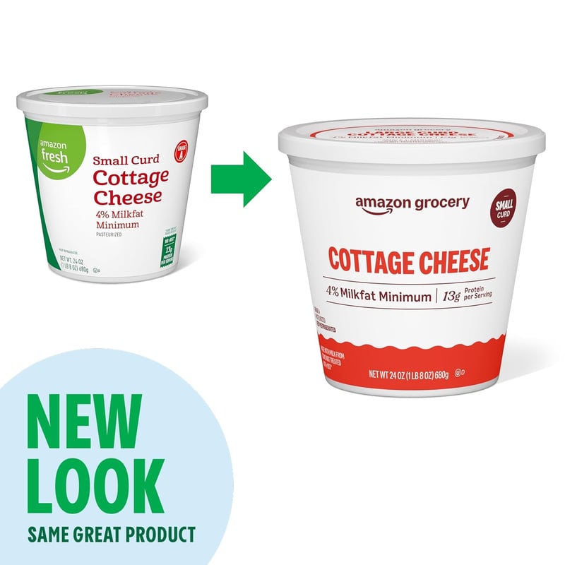 Cottage Cheese, Small Curd, 24 Oz - Grocery Essentials